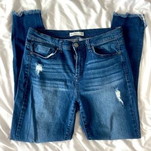 MUDD Skinny Jean Frayed Ankles